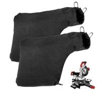 ZHAOYCSH Dust Bag for Model 255 Miter Saw | 2-Pack Black Sawdust Collection Bags with Zipper & Reinforced Wire Stand for Effortless Dust Disposal | Durable Mitre Saw Accessories Designed