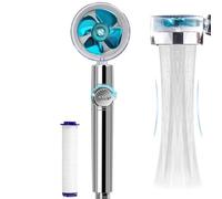ZHAOYCSH High Pressure Turbo Fan Shower Head - Handheld Water Saving Jet Spray with 360° Rotation, Shower Head with Stop Button & Filter,Powerful Hydro Jet Showerhead for Strong Water Flow