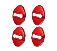 ZHAOYIJIE 4 pcs Car Door Lock Protective Covers for Mercedes-Benz SLK 2010-2020, Car Door Lock Protector, Car Door Latches Protection Cover, Door Latch Guard Car Accessories,A-RED