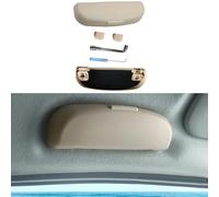ZHAOYIJIE Sunglasses Holder for L-and Rover Discovery 2 (1998-2004), Sunglass Holder for Car, Sun Visor Eyeglass Case Mount On, Car Storage Box Fit for Storage Glasses Accessories,A/BEIGE