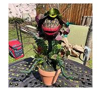 zhaoying Piranha Flower Replica Movie Prop Yard Resin Ornaments,Little Shop of Horrors Halloween Decoration