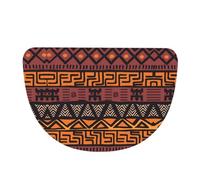 ZhaoYuGoods African Mud Cloth Tribal Half Moon Door Mat