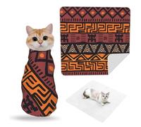 ZhaoYuGoods African Mud Cloth Tribal Pet Grooming Wrap Mat