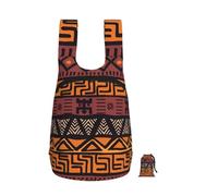 ZhaoYuGoods African Mud Cloth Tribal Print Foldable Backpack 16L Rucksack