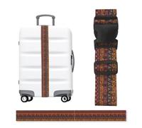 ZhaoYuGoods African Mud Cloth Tribal Printed Luggage Strap