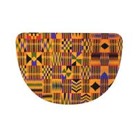ZhaoYuGoods African Tribal Ethnic Texture Half Moon Door Mat