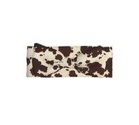 ZhaoYuGoods Baby Head Wrap with Bows, brown Cow Spots Print Headband for Baby Girls Newborn Toddler, Soft Comfortable Elastics Hairbands Hair Accessories