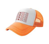 ZhaoYuGoods Baseball Cap, Ukrainian Embroidery Style Rose Prinetd Adjustable Mesh Back Trucker Caps, Cute Casual Sun Hat for Outdoor Sports Travel Running