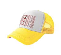 ZhaoYuGoods Baseball Cap, Ukrainian Embroidery Style Rose Prinetd Adjustable Mesh Back Trucker Caps, Cute Casual Sun Hat for Outdoor Sports Travel Running
