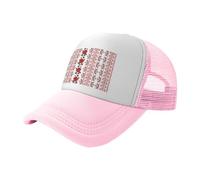ZhaoYuGoods Baseball Cap, Ukrainian Embroidery Style Rose Prinetd Adjustable Mesh Back Trucker Caps, Cute Casual Sun Hat for Outdoor Sports Travel Running