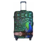 ZhaoYuGoods Beautiful Peacock Luggage Cover Protector, Printed Luggage Suitcase Cover for Suitcase, Funny Baggage Covers Fits 45-81CM Luggage