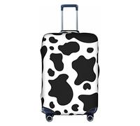 ZhaoYuGoods Black and White Cow Luggage Cover Protector, Printed Luggage Suitcase Cover for Suitcase, Funny Baggage Covers Fits 45-81CM Luggage