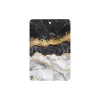 ZhaoYuGoods Black White Gold Foil Marble Lavender Car Air Freshener Cards for Women Men (6 Pack), Hanging Scented Decor for Car Mirror, Home, Closet