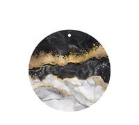 ZhaoYuGoods Black White Gold Foil Marble Lavender Car Air Freshener Cards for Women Men (6 Pack), Hanging Scented Decor for Car Mirror, Home, Closet