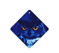 ZhaoYuGoods Blue Owl Lavender Car Air Freshener Cards for Women Men (6 Pack), Hanging Scented Decor for Car Mirror, Home, Closet