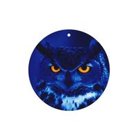 ZhaoYuGoods Blue Owl Lavender Car Air Freshener Cards for Women Men (6 Pack), Hanging Scented Decor for Car Mirror, Home, Closet
