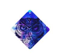 ZhaoYuGoods Blue Owl Lavender Car Air Freshener Cards for Women Men (6 Pack), Hanging Scented Decor for Car Mirror, Home, Closet