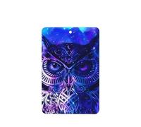 ZhaoYuGoods Blue Owl Lavender Car Air Freshener Cards for Women Men (6 Pack), Hanging Scented Decor for Car Mirror, Home, Closet