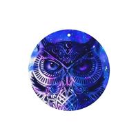 ZhaoYuGoods Blue Owl Lavender Car Air Freshener Cards for Women Men (6 Pack), Hanging Scented Decor for Car Mirror, Home, Closet