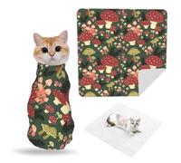 ZhaoYuGoods Bright Mushrooms Art Pet Grooming Wrap Mat