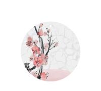 ZhaoYuGoods Cherry Blossom Tree Branch Lavender Car Air Freshener Cards for Women Men (6 Pack), Hanging Scented Decor for Car Mirror, Home, Closet