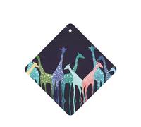 ZhaoYuGoods Colorful Giraffe Fans Lovers Lavender Car Air Freshener Cards for Women Men (6 Pack), Hanging Scented Decor for Car Mirror, Home, Closet