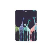ZhaoYuGoods Colorful Giraffe Fans Lovers Lavender Car Air Freshener Cards for Women Men (6 Pack), Hanging Scented Decor for Car Mirror, Home, Closet