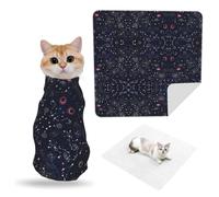 ZhaoYuGoods Constellation Star Clusters Galaxies Pet Grooming Wrap Mat