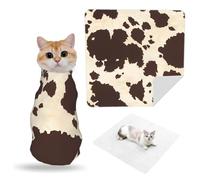ZhaoYuGoods Cow Fur Print Pet Grooming Wrap Mat | Soft Self-Adhesive Pet Wrap Cloth For Grooming, Travel Packing, Home Care, And Daily Pet Routines