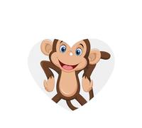 ZhaoYuGoods Cute Monkey Lavender Car Air Freshener Cards for Women Men (6 Pack), Hanging Scented Decor for Car Mirror, Home, Closet