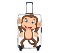 ZhaoYuGoods Cute Monkey Luggage Cover Protector, Printed Luggage Suitcase Cover for Suitcase, Funny Baggage Covers Fits 45-81CM Luggage