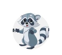 ZhaoYuGoods cute raccoon Lavender Car Air Freshener Cards for Women Men (6 Pack), Hanging Scented Decor for Car Mirror, Home, Closet