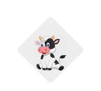 ZhaoYuGoods Dairy Cow Lavender Car Air Freshener Cards for Women Men (6 Pack), Hanging Scented Decor for Car Mirror, Home, Closet