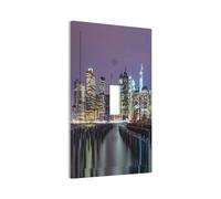 ZhaoYuGoods Decorative Light Switch Socket Outlet Covers, New York City Printed Durable Wall Plates Electrical Faceplate 12.5 x 8cm