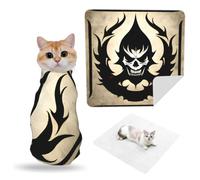 ZhaoYuGoods Devil Satan Pet Grooming Wrap Mat | Soft Self-Adhesive Pet Wrap Cloth For Grooming, Travel Packing, Home Care, And Daily Pet Routines