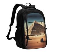 ZhaoYuGoods Dreaming of the Pyramids of Khufu USB Travel Laptop Backpack