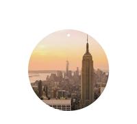ZhaoYuGoods Empire State Building Lavender Car Air Freshener Cards for Women Men (6 Pack), Hanging Scented Decor for Car Mirror, Home, Closet