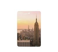 ZhaoYuGoods Empire State Building Lavender Car Air Freshener Cards for Women Men (6 Pack), Hanging Scented Decor for Car Mirror, Home, Closet