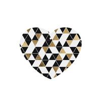 ZhaoYuGoods Fashion Modern Black White Gold Triangles Lavender Car Air Freshener Cards for Women Men (6 Pack), Hanging Scented Decor for Car Mirror, Home, Closet