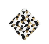 ZhaoYuGoods Fashion Modern Black White Gold Triangles Lavender Car Air Freshener Cards for Women Men (6 Pack), Hanging Scented Decor for Car Mirror, Home, Closet