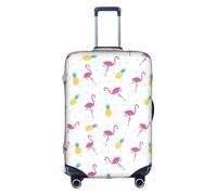 ZhaoYuGoods Flamingo and Pineapple Luggage Cover Protector, Printed Luggage Suitcase Cover for Suitcase, Funny Baggage Covers Fits 45-81CM Luggage