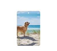 ZhaoYuGoods Golden Retriever Lavender Car Air Freshener Cards for Women Men (6 Pack), Hanging Scented Decor for Car Mirror, Home, Closet