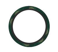 ZhaoYuGoods Green Vintage Floral Printed Steering Wheel Cover, Universal Elastic Stretch Fit for Cars, Trucks, SUVs, Non-Slip Grip Colorful Auto Accessory