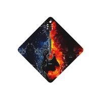 ZhaoYuGoods Ice and Fire Guitar Lavender Car Air Freshener Cards for Women Men (6 Pack), Hanging Scented Decor for Car Mirror, Home, Closet