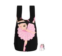 ZhaoYuGoods Little Ballerina Dancing Girl Print Foldable Backpack 16L Rucksack