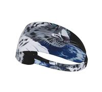 ZhaoYuGoods Little Tiger in Space Headbands for Men Women, Breathable Stretch Elastic Sweatband, Running Yoga Gym Adjustable, Quick-Dry