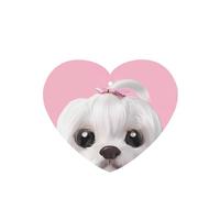 ZhaoYuGoods Lovely Maltese Dog Lavender Car Air Freshener Cards for Women Men (6 Pack), Hanging Scented Decor for Car Mirror, Home, Closet