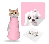ZhaoYuGoods Lovely Maltese Dog Pet Grooming Wrap Mat