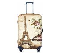 ZhaoYuGoods Luggage Cover for Suitcase, Anti-Scratch Protector, M, Vintage Paris Eiffel Tower Butterfly