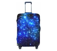 ZhaoYuGoods Luggage Cover with Blue Shining Stars Pattern, Anti-Scratch Suitcase Protector, S